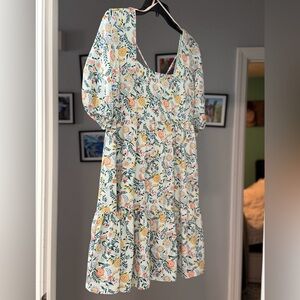 Light blue floral design dress